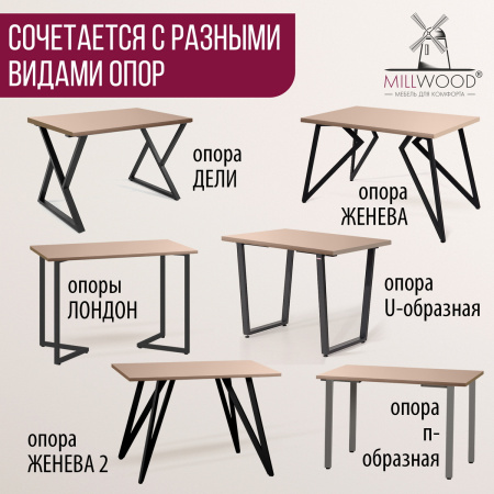 Столешница 1600х800х36, ЛДСП Капучино