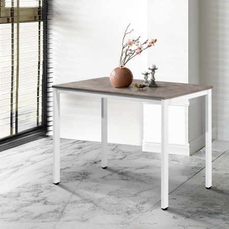 Стол Сеул (1000х600), ЛДСП Бетон / Металлокаркас Белый Стол Сеул (1000х600), ЛДСП Бетон / Металлокаркас Белый