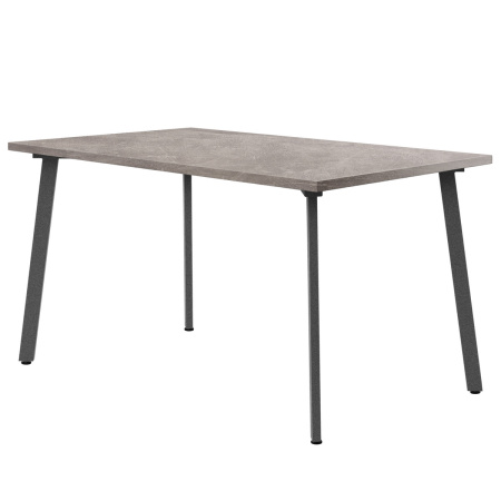 Стол Шанхай (1300х800), ЛДСП Бетон / Металлокаркас Графит