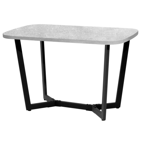 Стол Мюнхен (1200х700), ЛДСП Бетон / Металлокаркас Черный