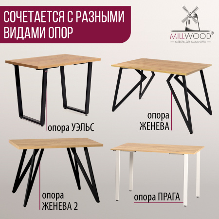 Столешница 2000х9000х36, ЛДСП Дуб золотой крафт