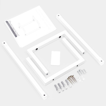 Держатель для полотенец, Металлокаркас Белый